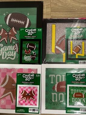 Hobby Lobby Football Craft Diamond Art Kit - Bundle